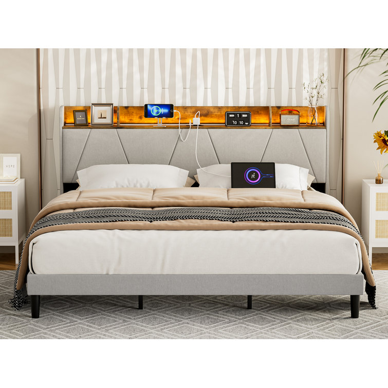 Cal king bed 2025 frame and headboard